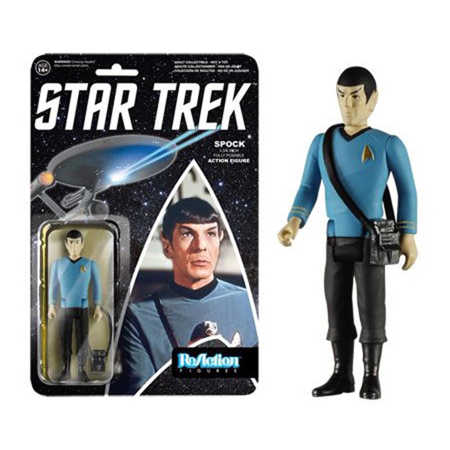 3 3/4"H Spock from Star Trek ReAction Figure