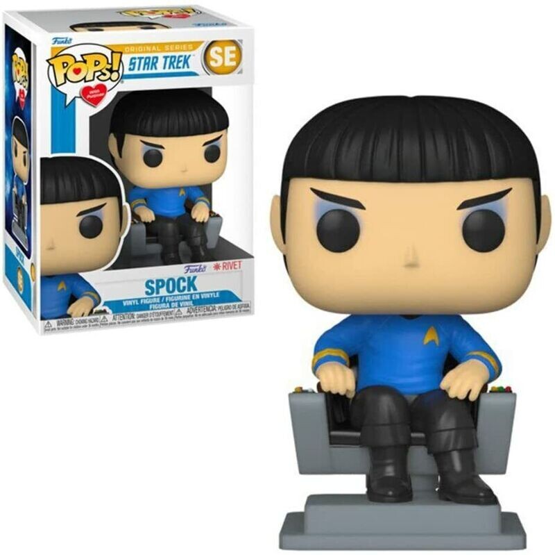 Star Trek Spock (Chair) 3 3/4&quot;H POPs! With Purpose Vinyl Figure #SE