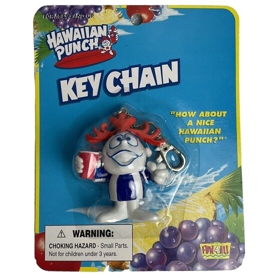 Hawaiian Punch &quot;Punchy&quot; PVC Keychain - Red Cup