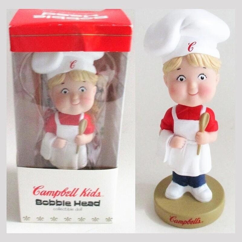 Campbell&#39;s Soup Kids 7&quot;H Boy Chef Bobblehead Doll