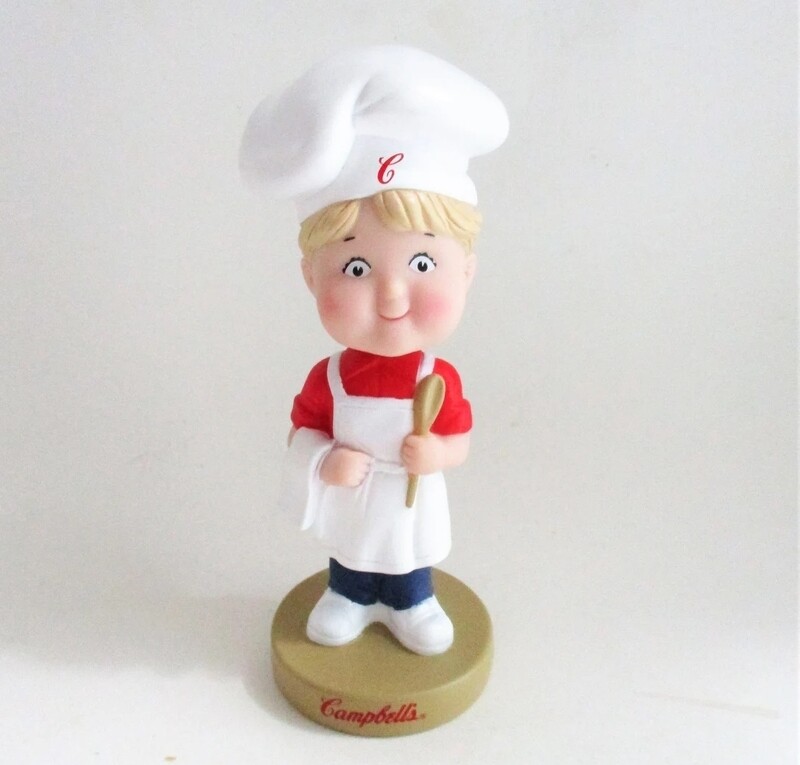 Campbell's Soup Kids 7"H Boy Chef Bobblehead Doll