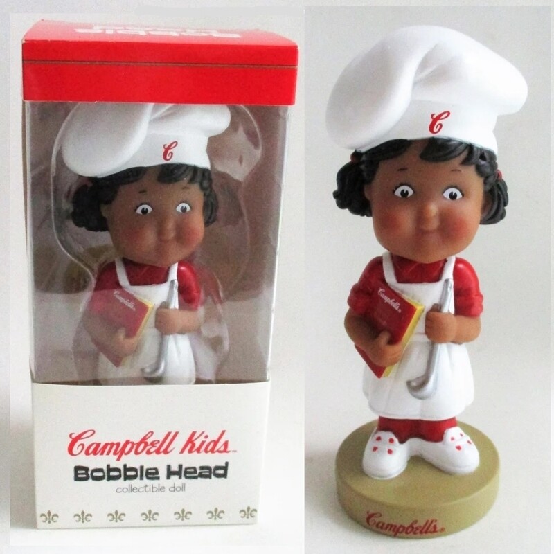 Campbell&#39;s Soup Kids 7&quot;H Girl Chef Bobblehead Doll
