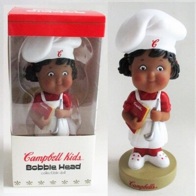 Campbell's Soup Kids 7"H Girl Chef Bobblehead Doll