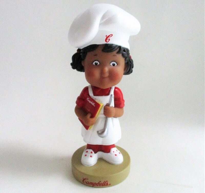 Campbell's Soup Kids 7"H Girl Chef Bobblehead Doll