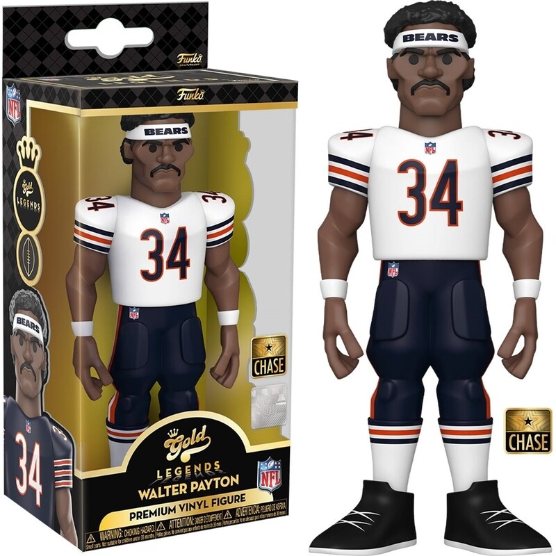 NFL Walter Payton - Chicago Bears 5&quot;H POP! GOLD Vinyl Figure - CHASE Variant