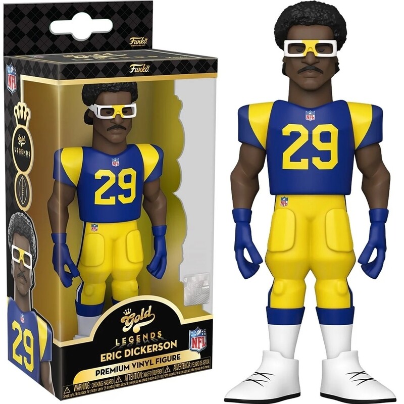 NFL Eric Dickerson - L.A. Rams 5&quot;H POP! GOLD Vinyl Figure