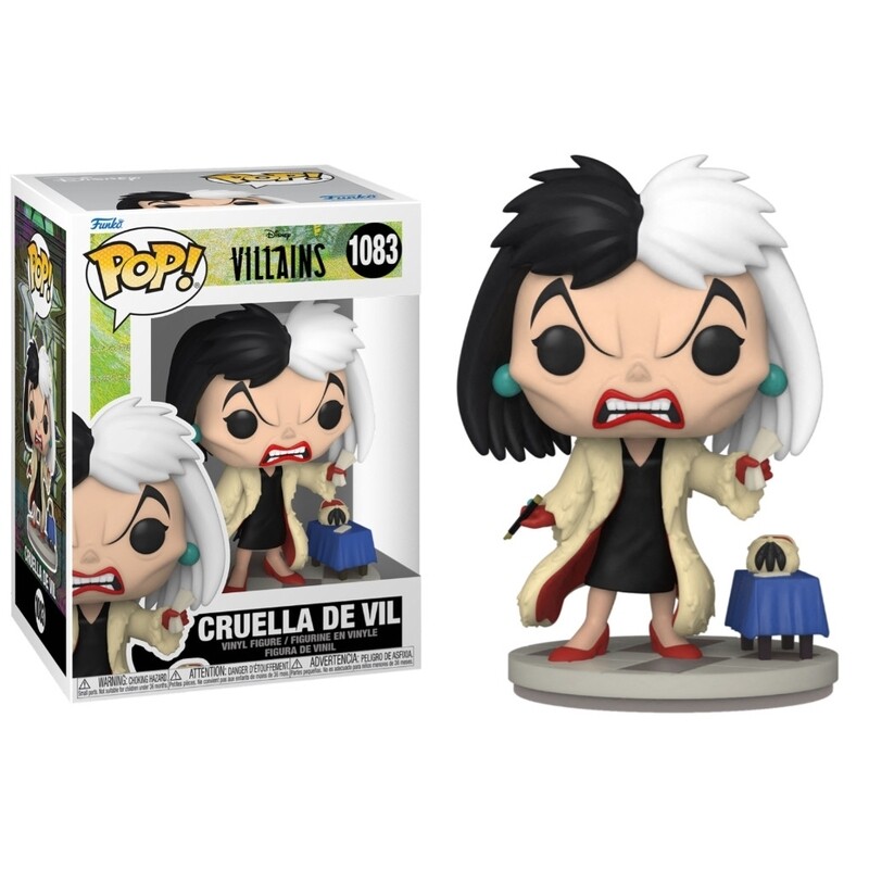 Cruella De Vil 3 3/4&quot;H POP! Villains Vinyl Figure #1083