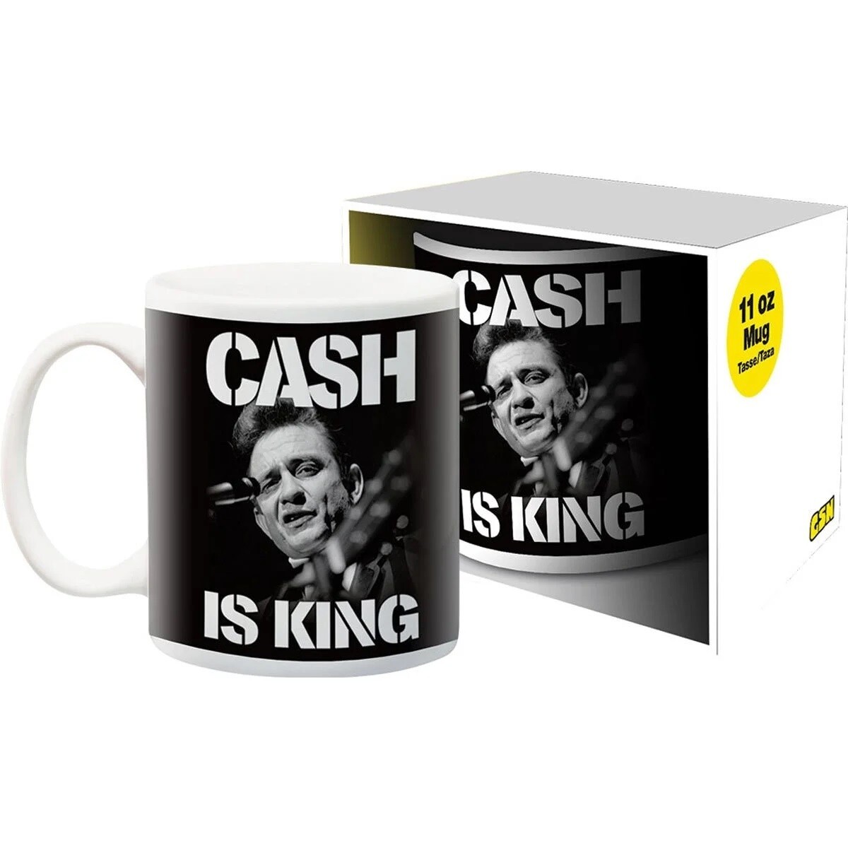Johnny Cash "Cash is King" 11 Oz. Ceramic Mug