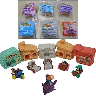 The Flintstones Happy Meals Toys Set of 5 PLUS Under 3