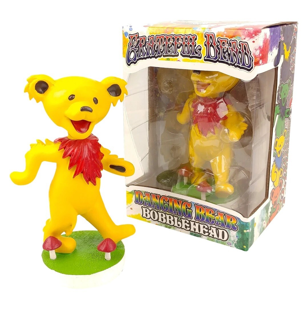 Grateful Dead Dancing Bear (YELLOW) Bobblehead Doll