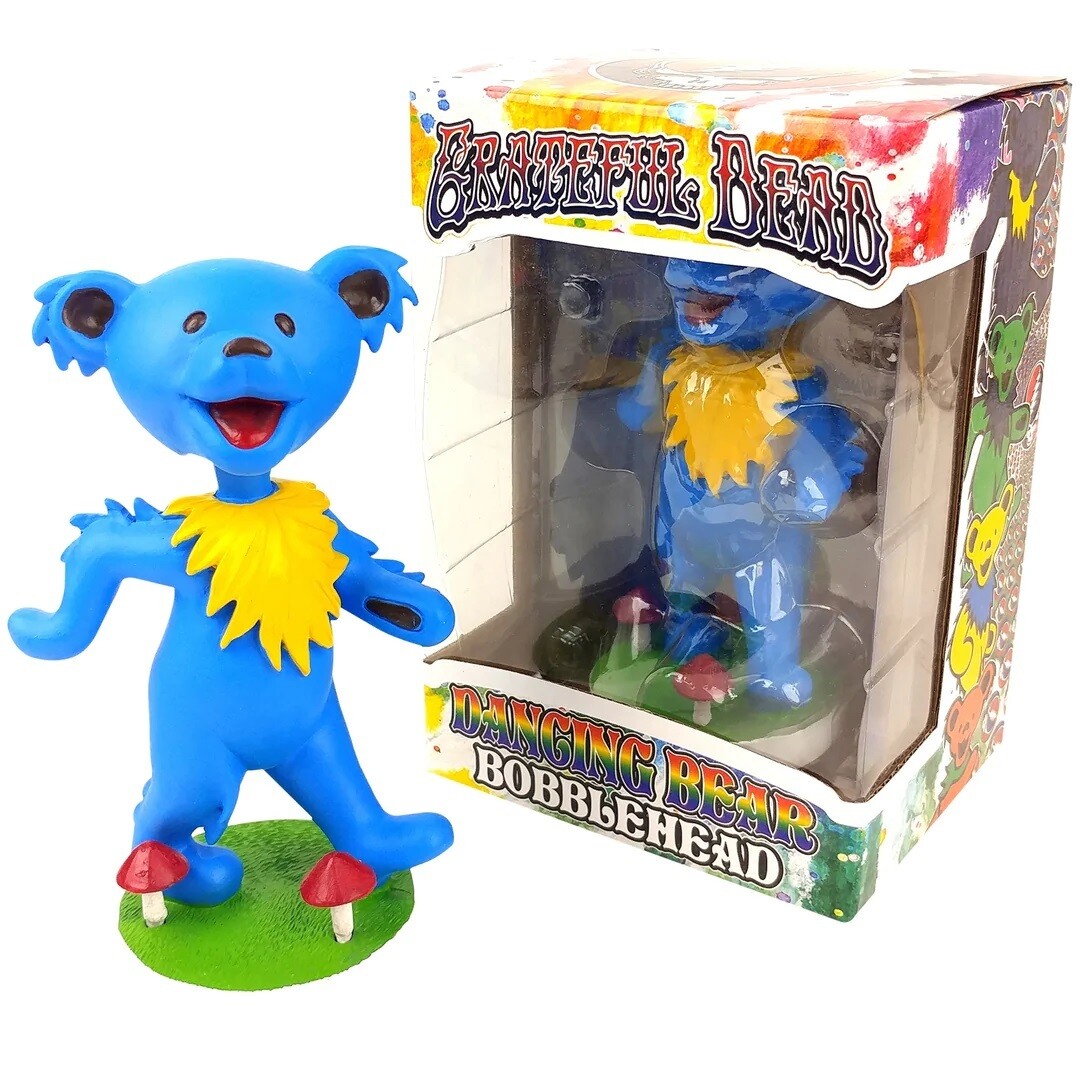 Grateful Dead Dancing Bear (BLUE) Bobblehead Doll