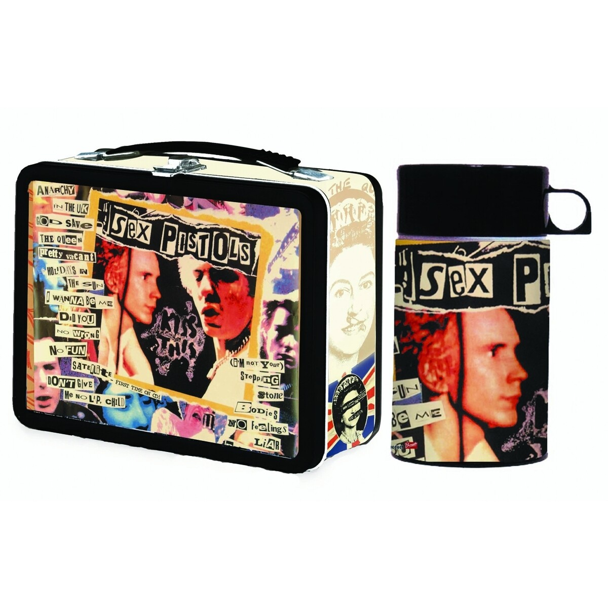 Sex Pistols Full Size Metal Lunchbox with Thermos
