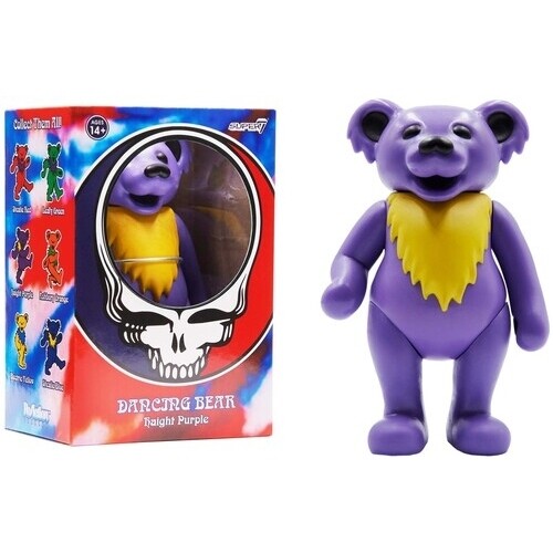 Grateful Dead PURPLE Dancing Bear &quot;Haight Purple&quot; Action Figure