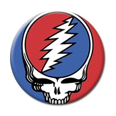 3&quot;D Grateful Dead &quot;Steal Your Face&quot; Pinback Button