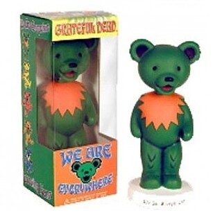 Grateful Dead GREEN Dancing Bear 7"H Bobblehead Doll