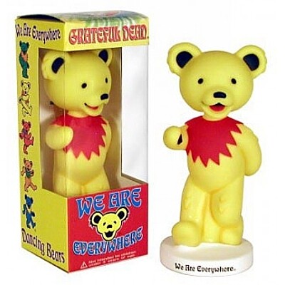 Grateful Dead YELLOW Dancing Bear 7"H Bobblehead Doll