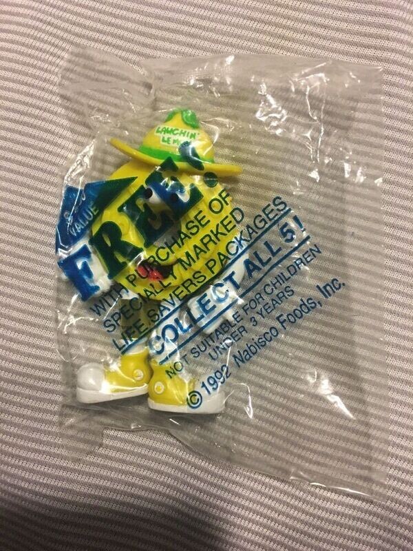 2 3/4"H Laughin' Lemon Lifesavers Bendy Figure