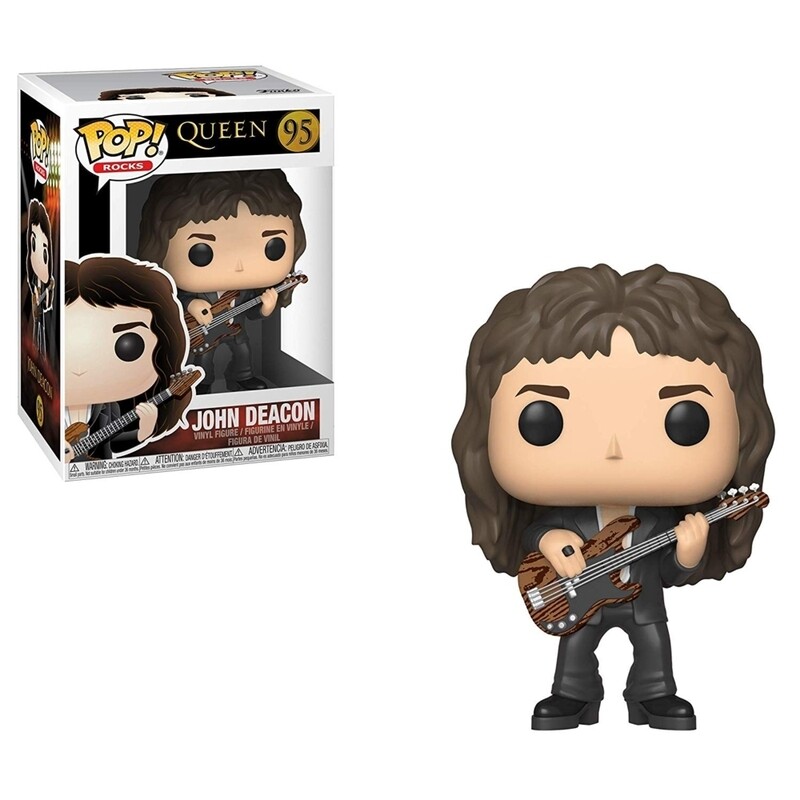 Queen John Deacon 3 3/4&quot;H POP! Rocks Vinyl Figure #95