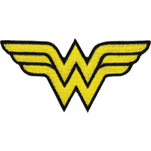 Wonder Woman "WW" 4"L Embroidered Patch