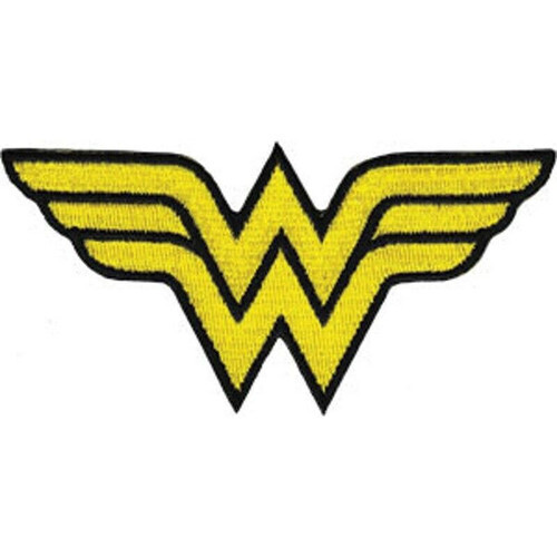Wonder Woman &quot;WW&quot; 4&quot;L Embroidered Patch