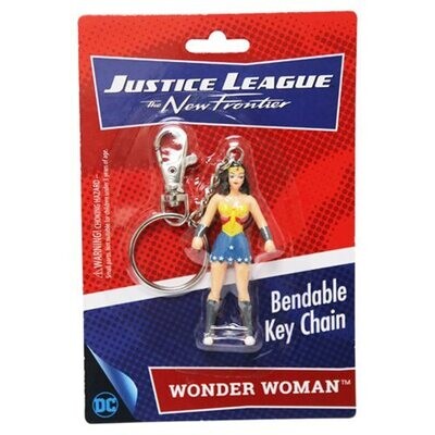 3"H Wonder Woman Bendable Figural Keychain