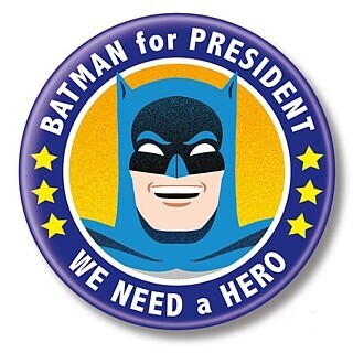Batman For President Pinback Button