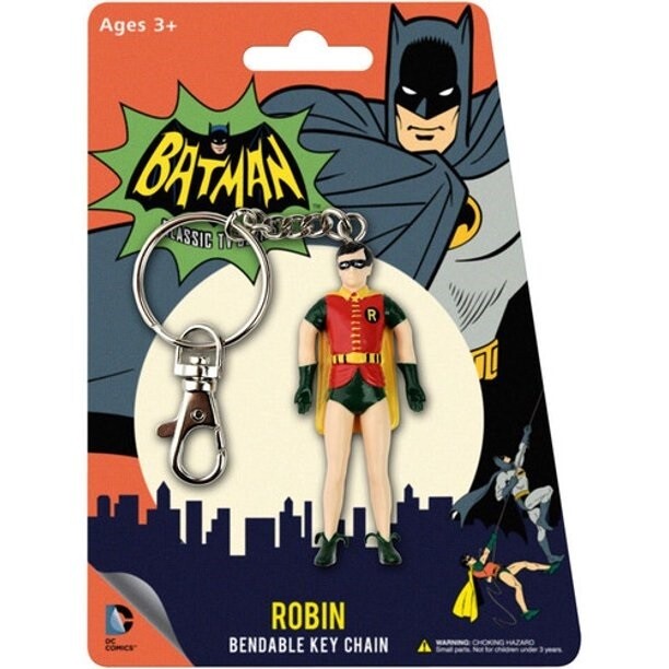 3"H Robin Bendable Figural Keychain