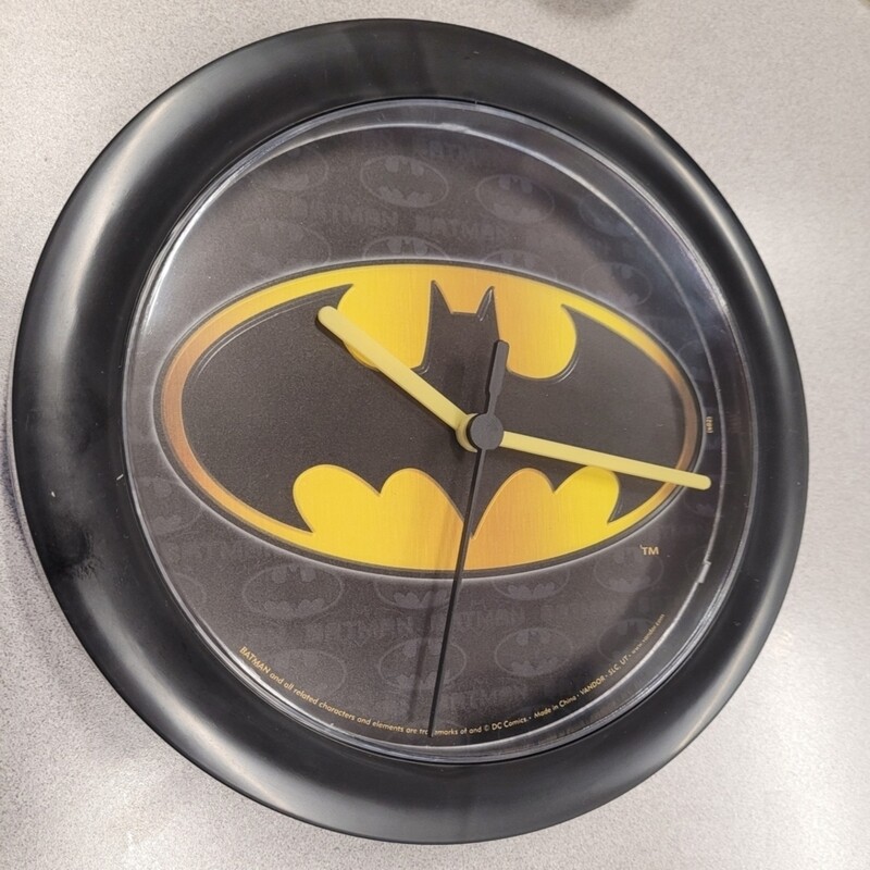 8&quot;D Batman Plastic Wall Clock