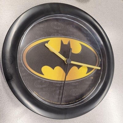 8"D Batman Plastic Wall Clock