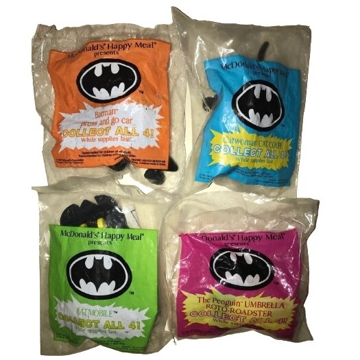 Batman Returns Happy Meal Toys (set of 4) 1991 McDonald's