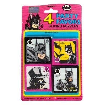Batman Party Favors - Set of 4 Sliding Puzzles