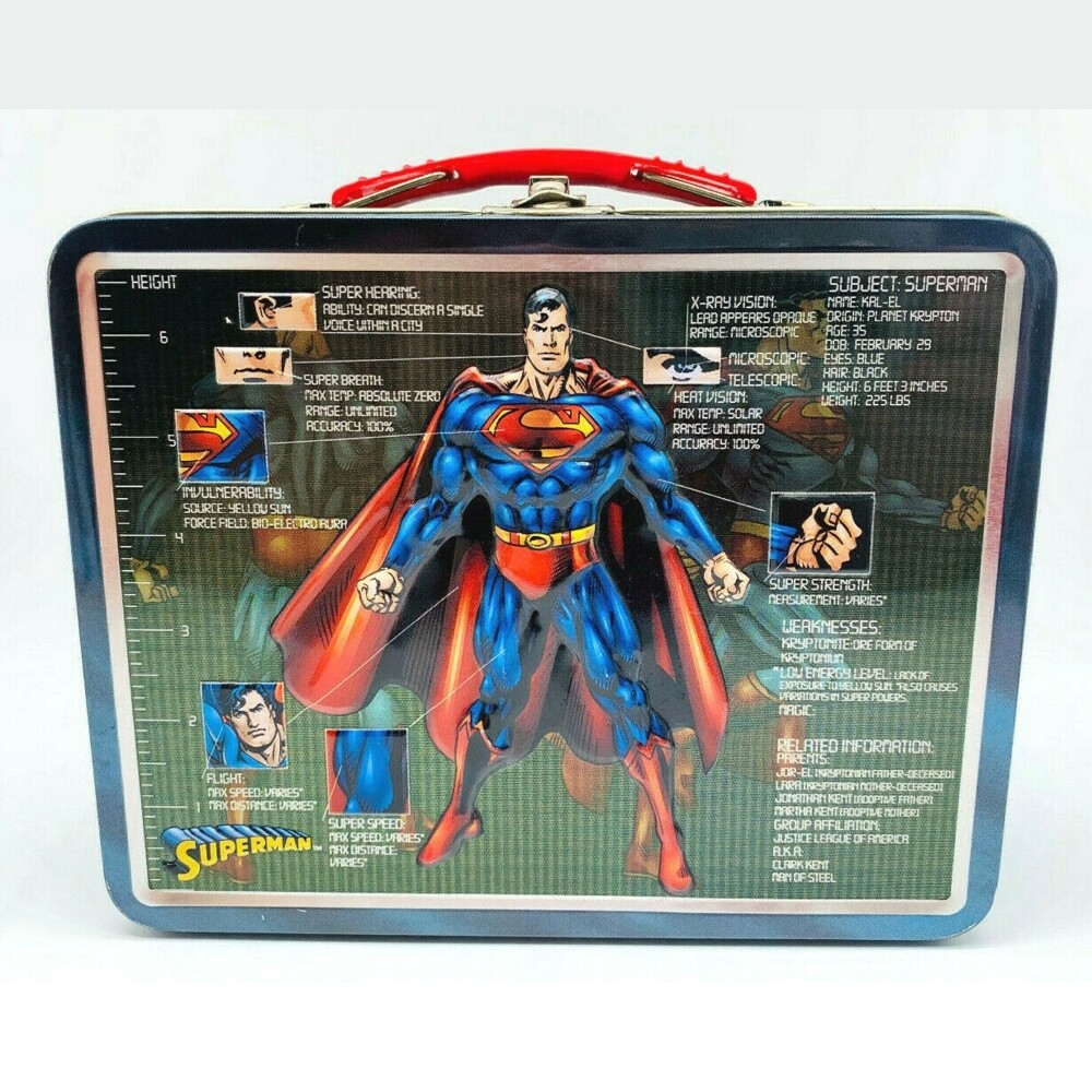 Superman Metal Lunchbox/Tote