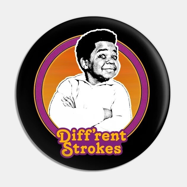 2 1/4&quot;D Diff&#39;rent Strokes (Arnold) Pinback Button