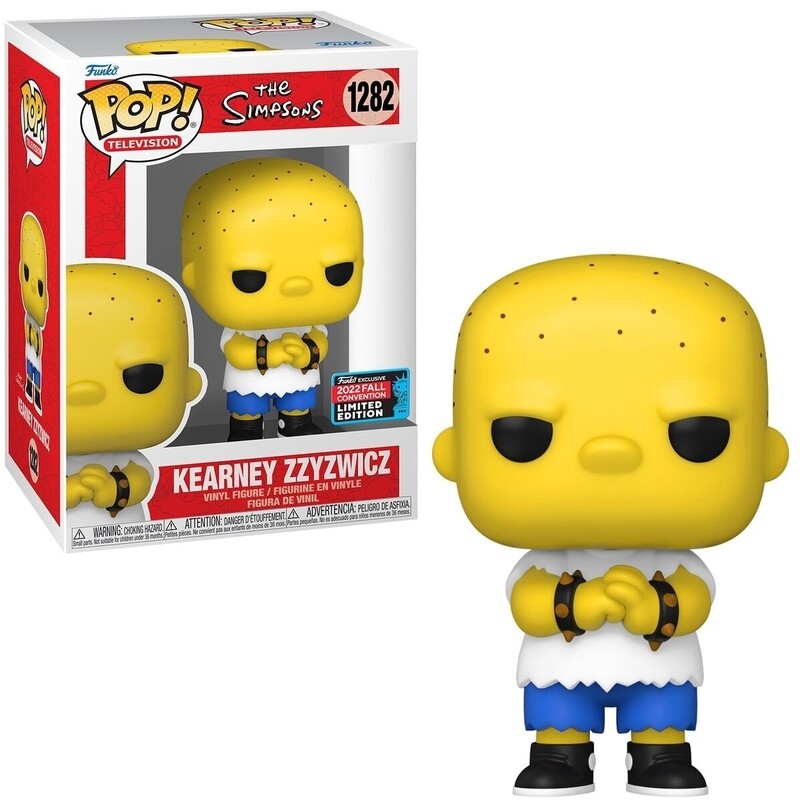 The Simpsons Kearney Zzyzwicz 3 3/4"H POP! Vinyl Figure #1282 - 2022 Comic Con Fall Exclusive