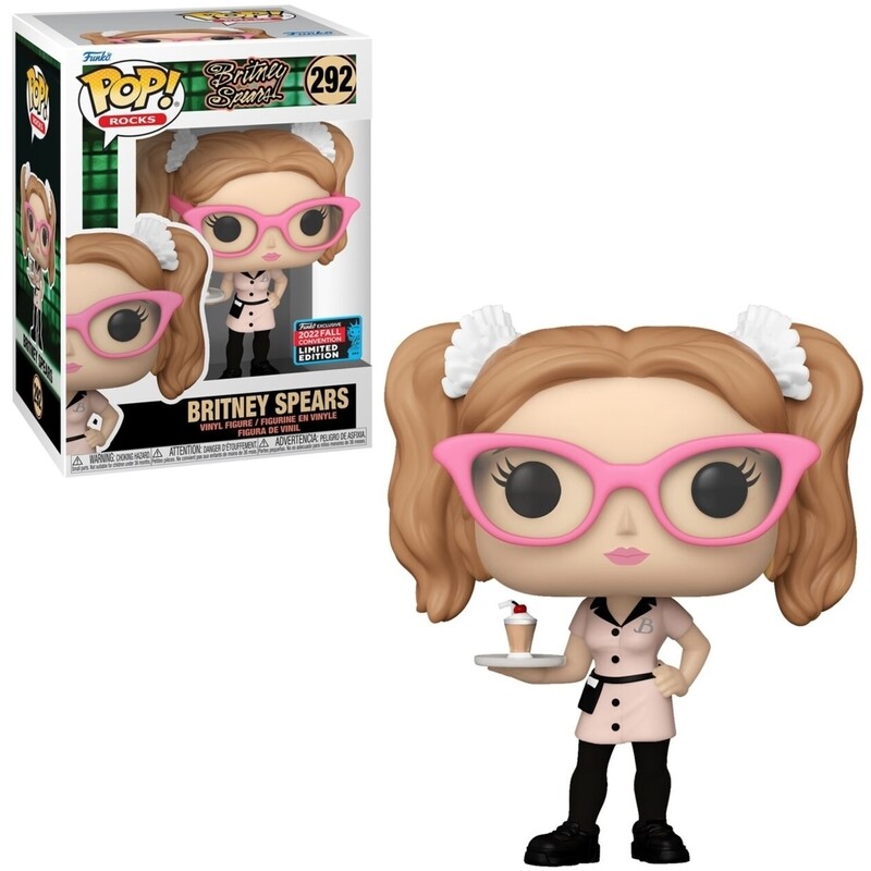 Britney Spears 3 3/4&quot;H POP! Rocks Vinyl Figure #292 - 2022 Fall Comic Con Exclusive