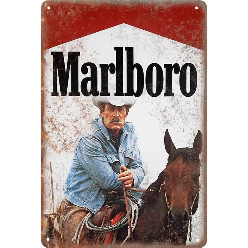 Marlboro Metal Sign 7 3/4&quot;W x 11 3/4&quot;H