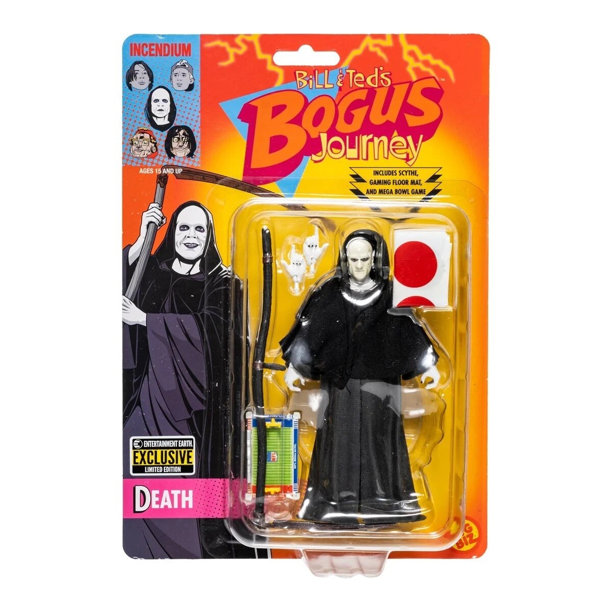 Bill & Ted's Bogus Journey - Death 5 1/2"H GLOW IN THE DARK Action Figure - Entertainment Earth Exclusive
