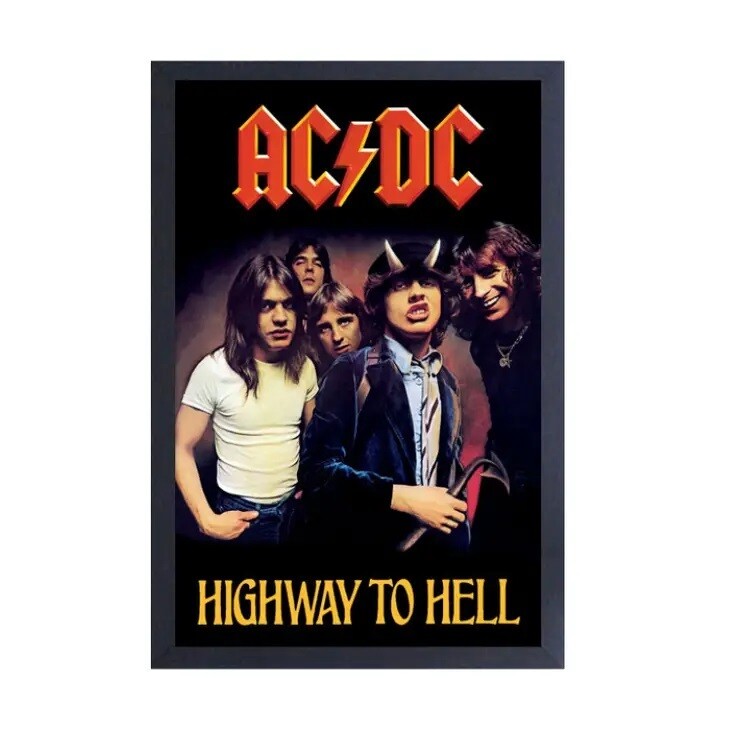 AC/DC Highway to Hell Gel Coated Canvas Print