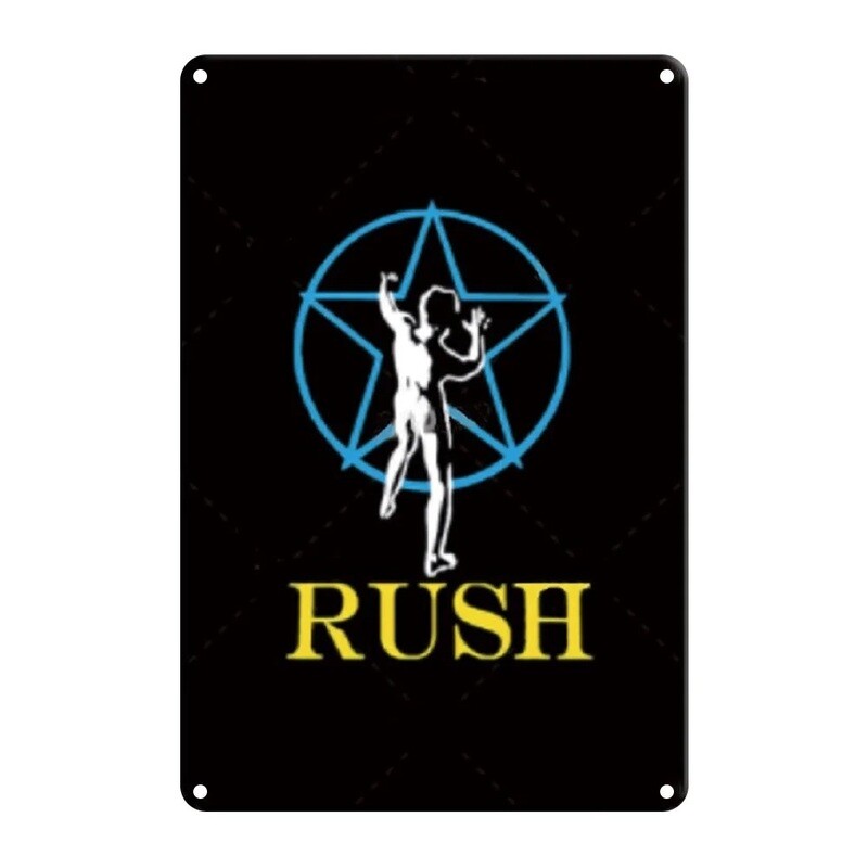 Rush &quot;Starman&quot; Metal Sign 7 3/4&quot;W x 11 3/4&quot;H