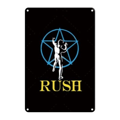 Rush "Starman" Metal Sign 7 3/4"W x 11 3/4"H
