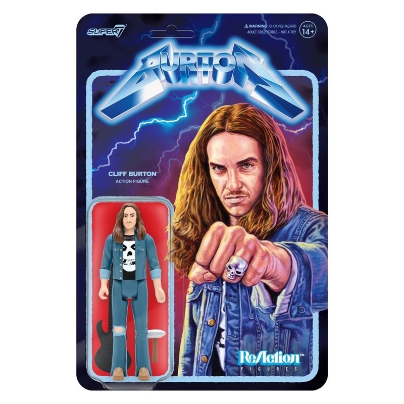 Cliff Burton (Metallica) 3 3/4&quot;H ReAction Figure