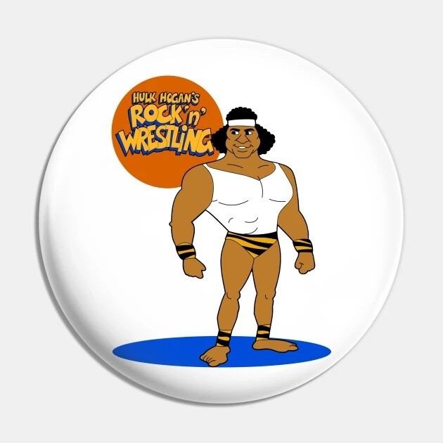 2 1/4&quot;D Superfly Jimmy Snuka Rock &#39;n&#39; Wrestling Pinback Button