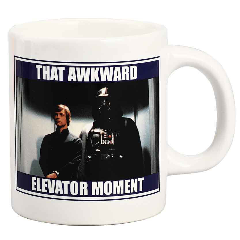 Star Wars Darth Vader and Luke Skywalker &quot;Elevator&quot; 12 oz. Ceramic Mug