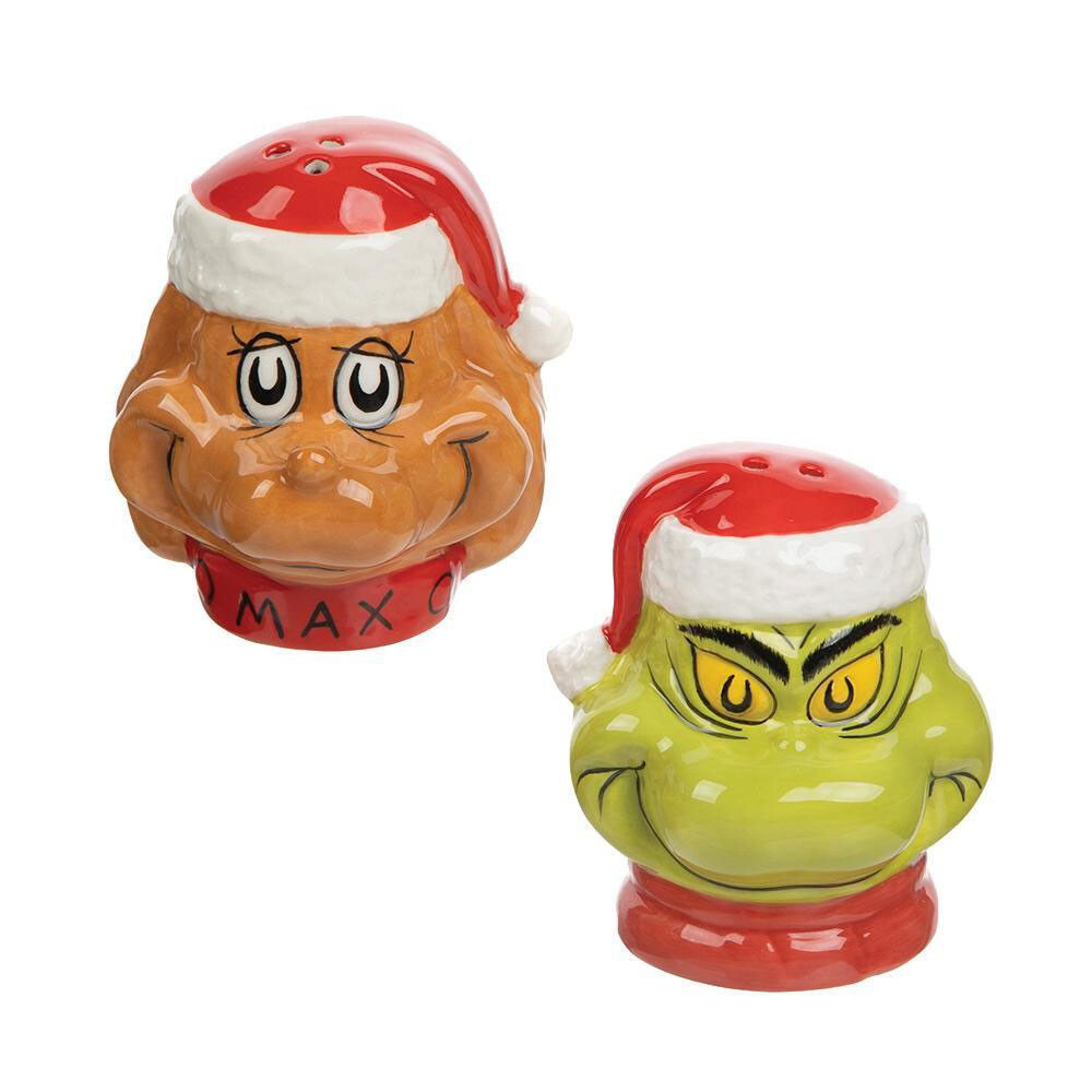 The Grinch and Max Sculpted Salt and Pepper Set