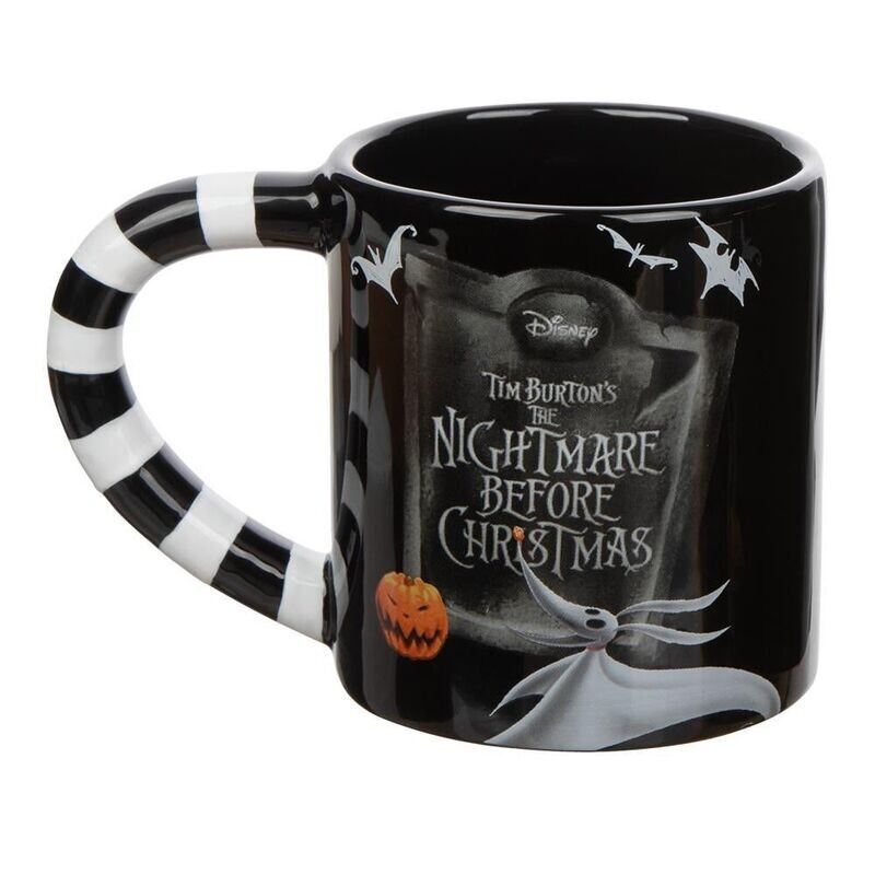 The Nightmare Before Christmas Set of TWO 20 oz. Sculpted Ceramic Mugs (Jack &amp; Sally)