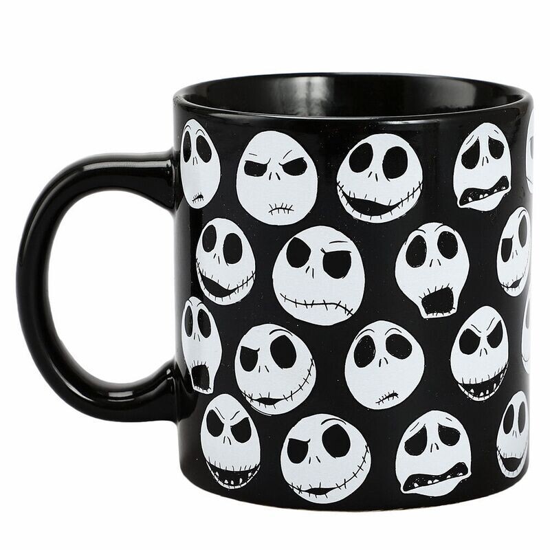 The Nightmare Before Christmas Jack Skellington Facial Expressions 16 oz. Ceramic Mug