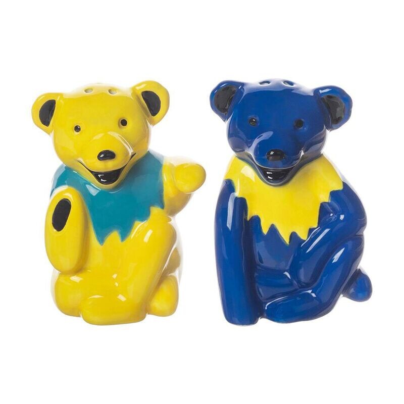 Grateful Dead Dancing Bears Sculpted Salt and Pepper Set