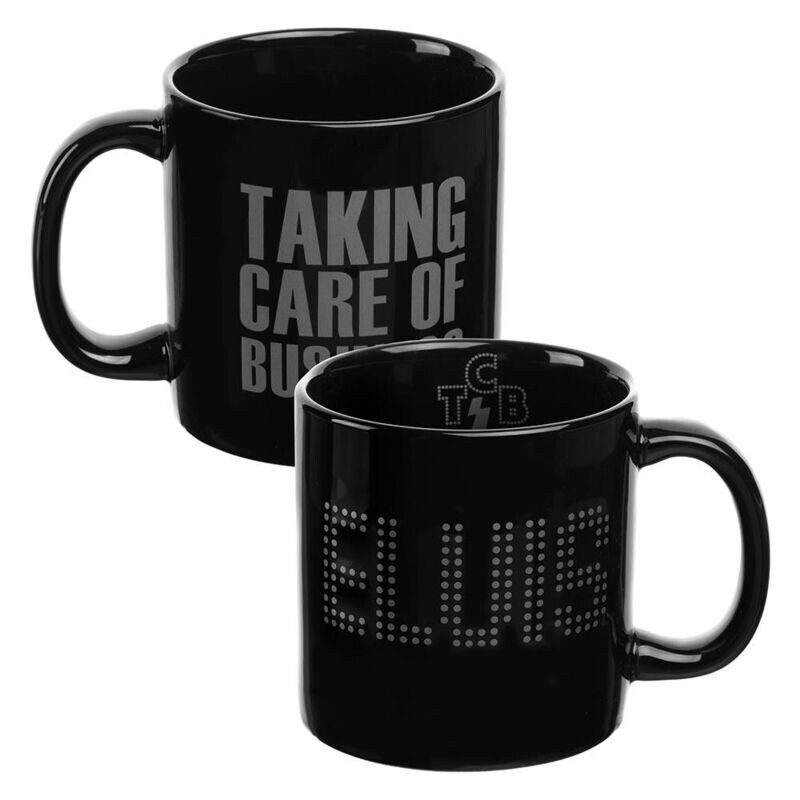 Elvis Presley 20 oz. Bas Relief Ceramic Mug &quot;Taking Care of Business&quot;