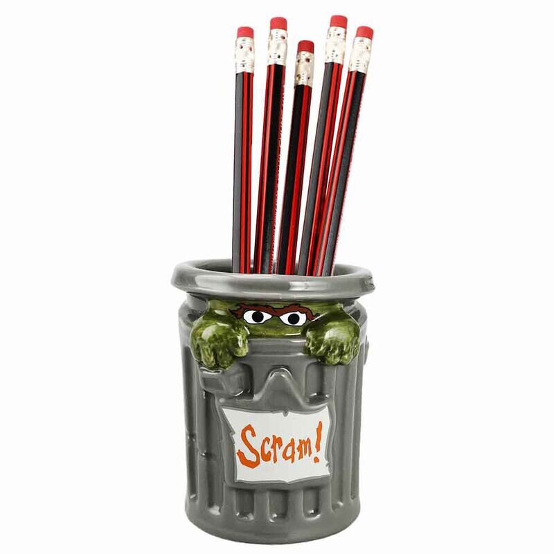 Sesame Street Oscar the Grouch Ceramic Pen Cup