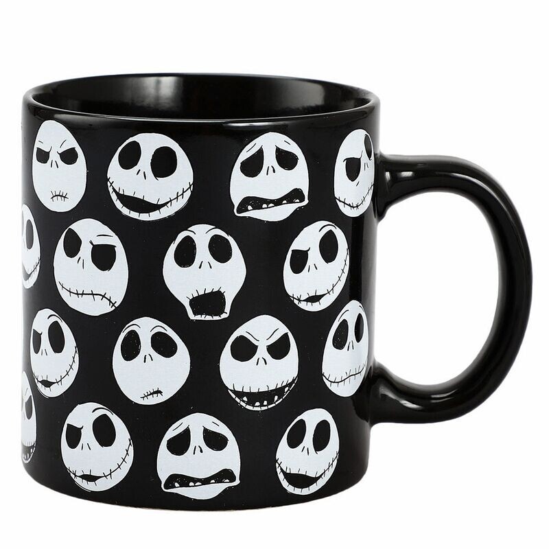 The Nightmare Before Christmas Jack Skellington Facial Expressions 16 oz. Ceramic Mug
